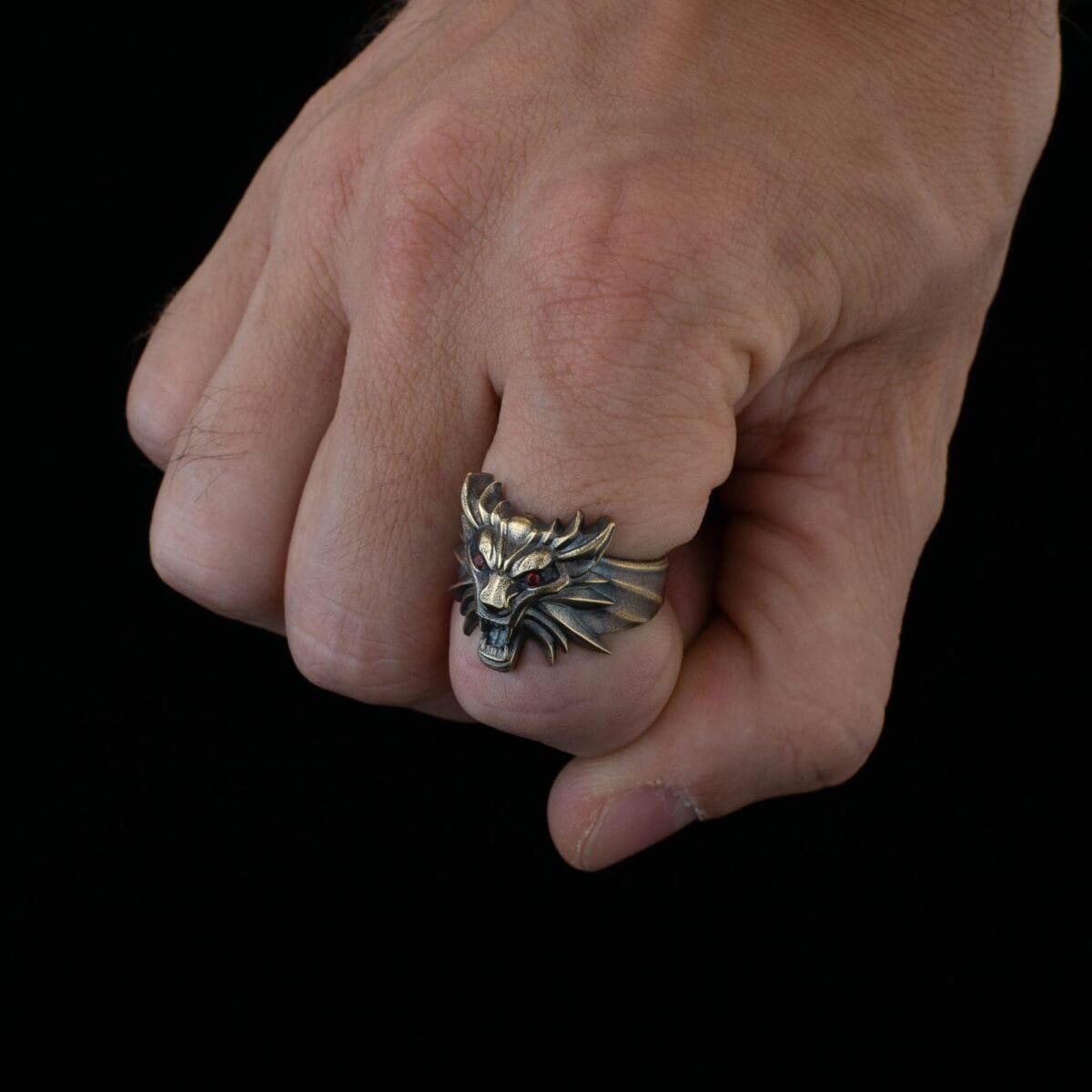 White Wolf Geralt Witcher Ring - Image 10