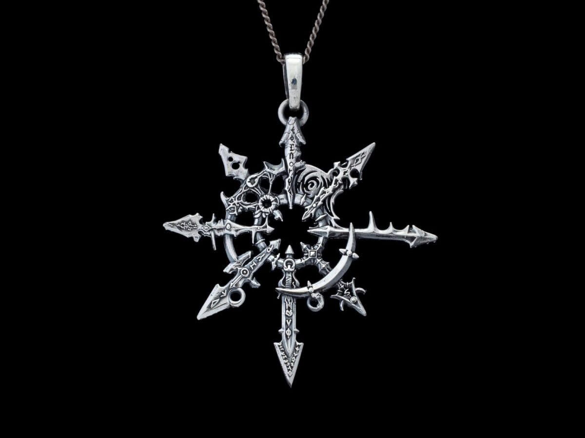 Chaos Star Pendant Chaos Star Tzeentch Warhammer Pendant - Image 1