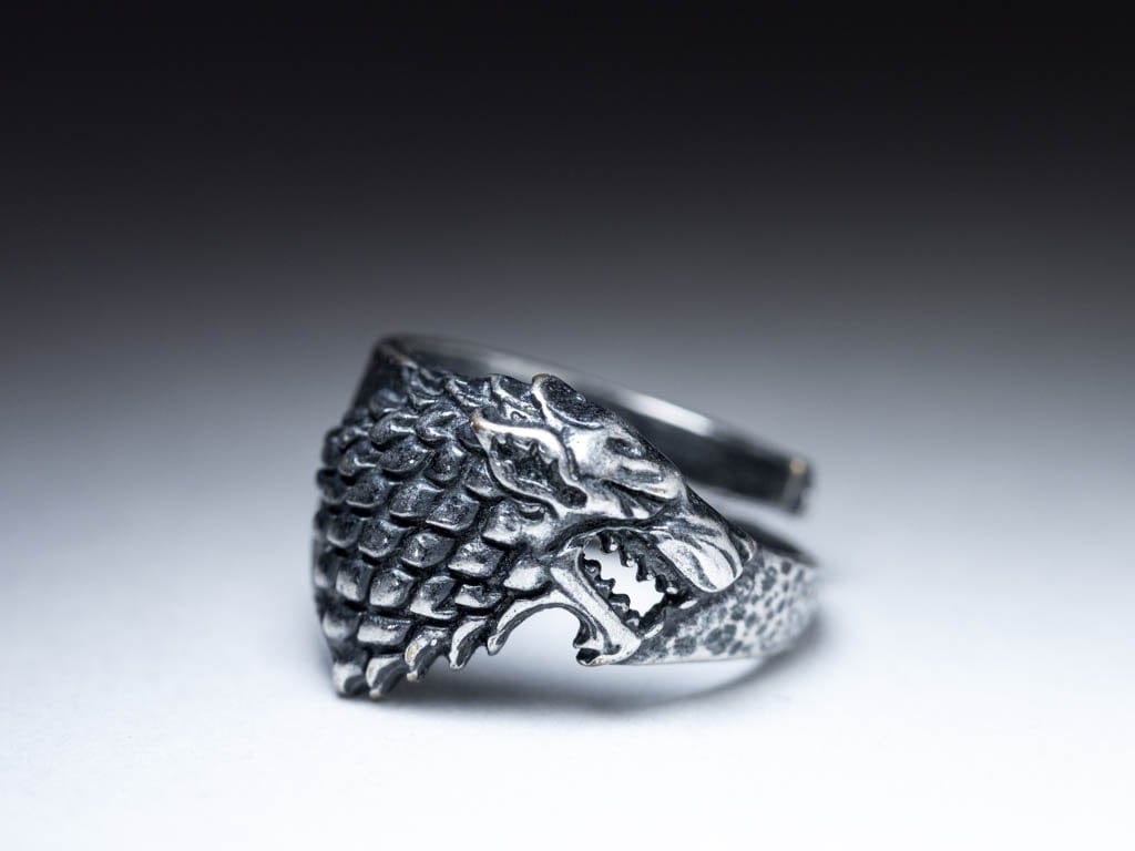 House Stark Direwolf Ring House Stark Direwolf Small Ring - Image 1