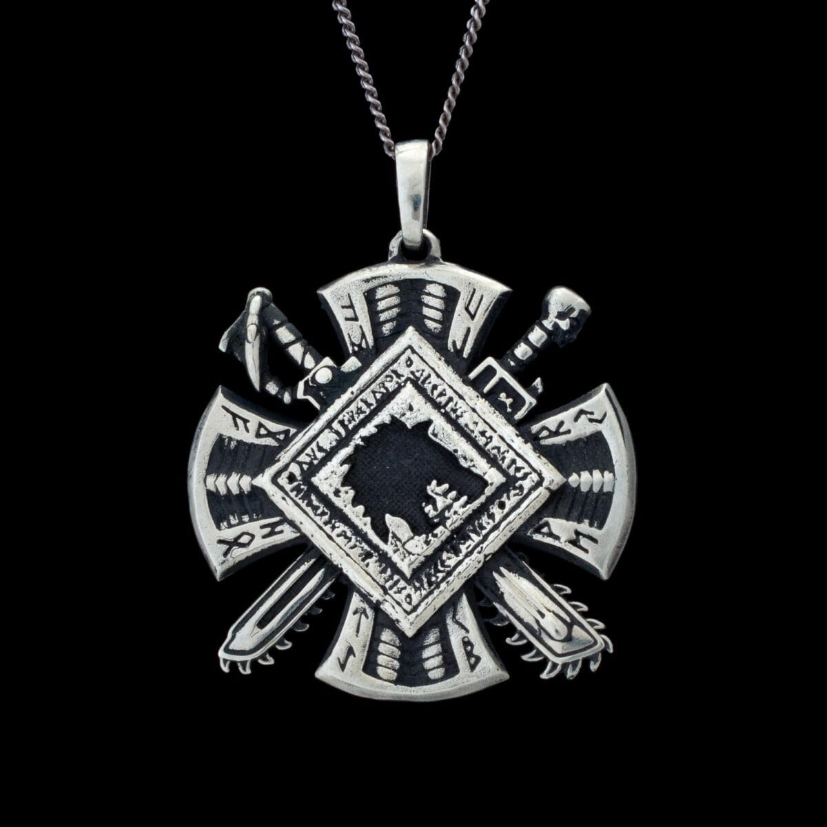 Space Wolves Pendant Space Wolfes WarHammer 40k Pendant - Image 1