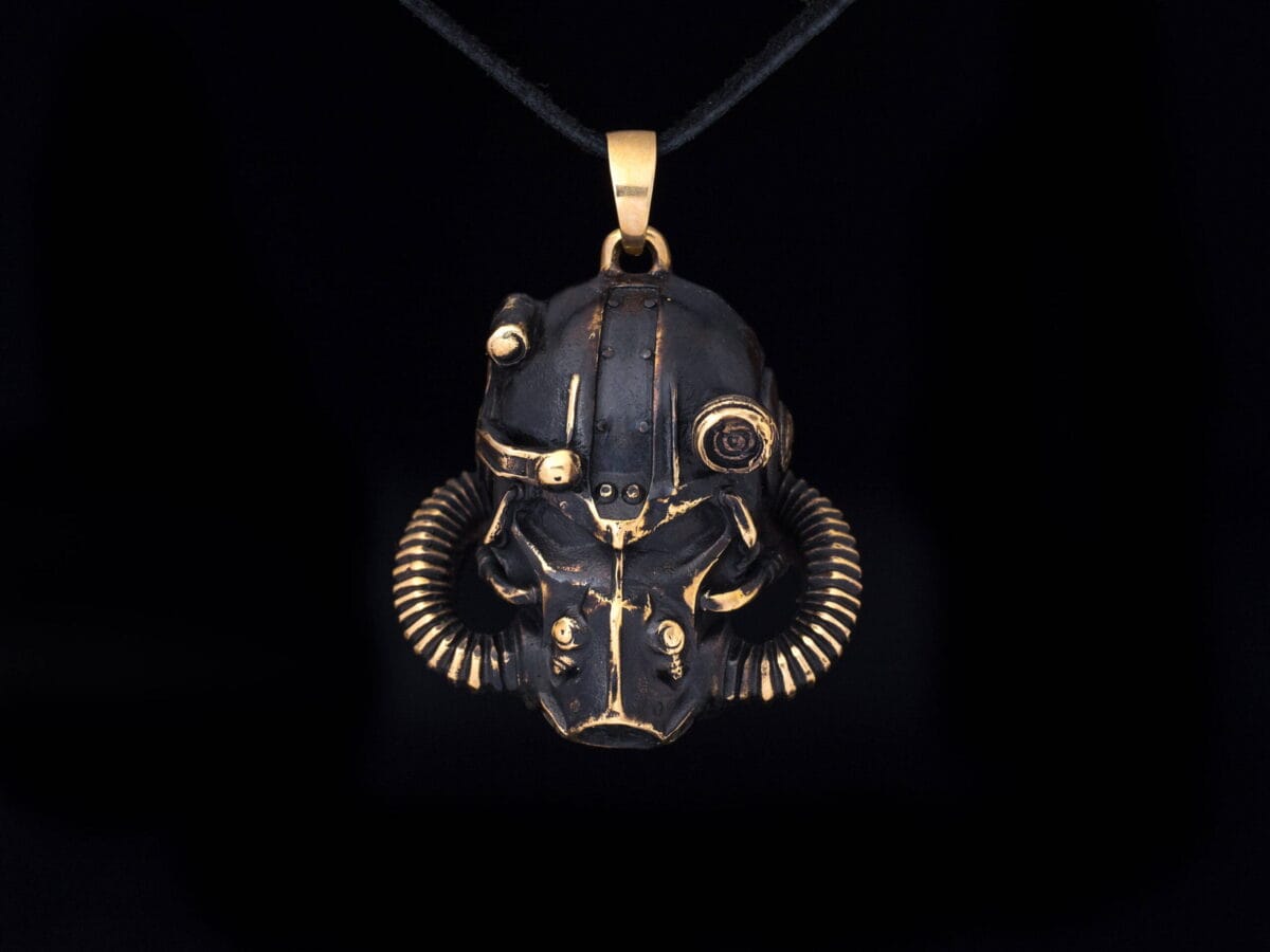 T-51b Power Armor Helmet Fallout Pendant - Image 4