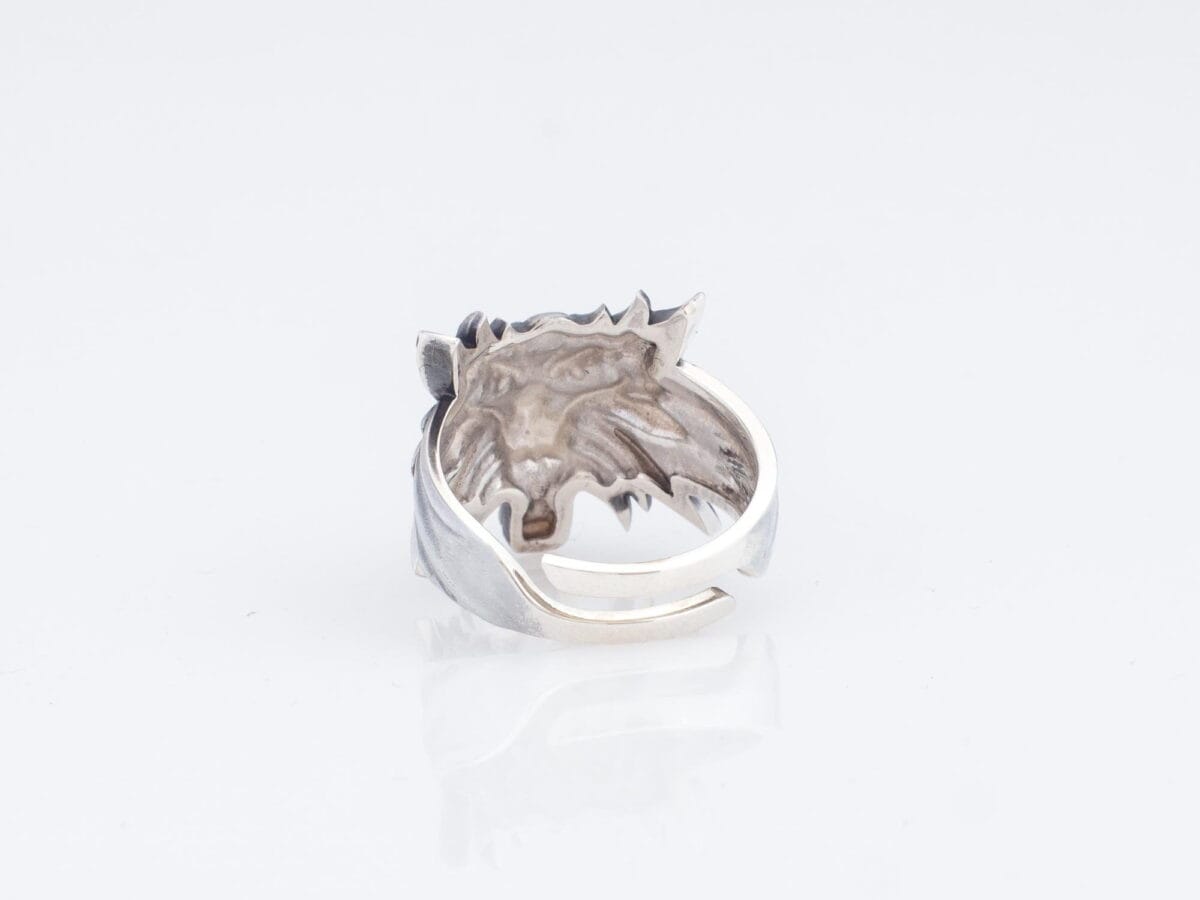 White Wolf Geralt Witcher Ring - Image 4