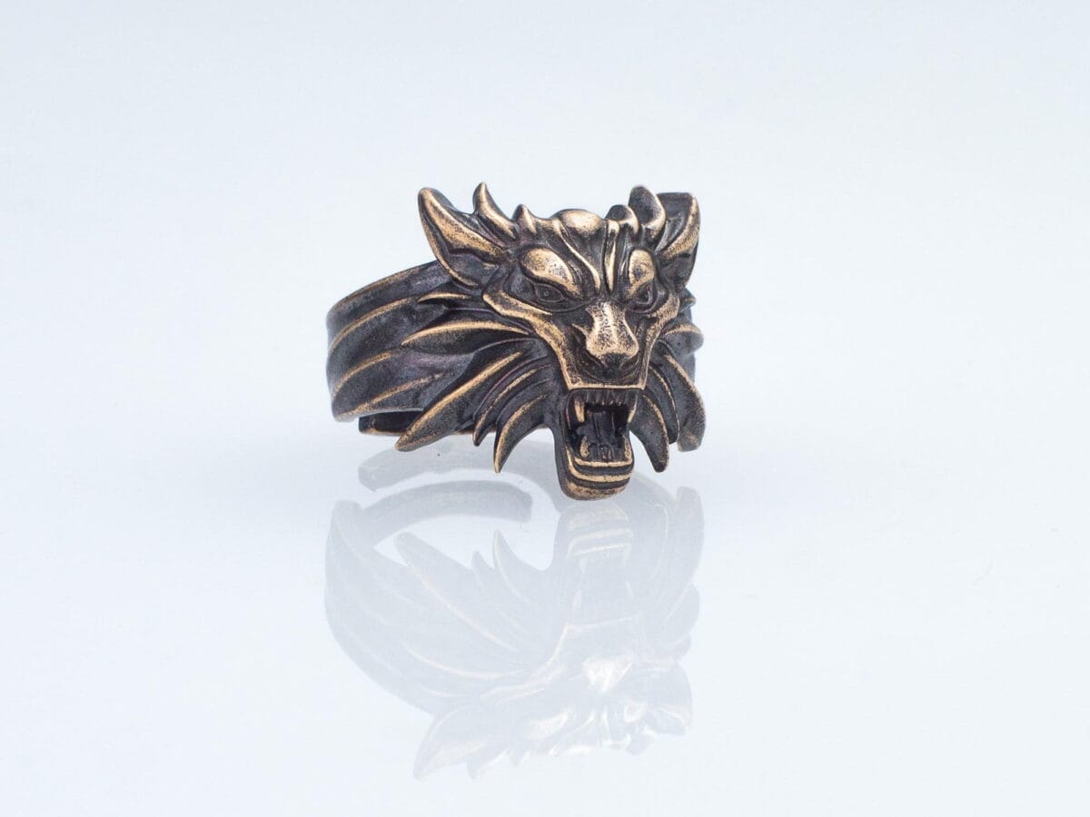 White Wolf Geralt Witcher Ring - Image 7