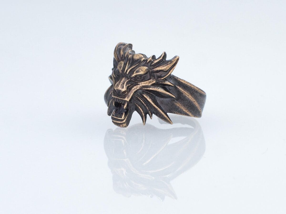 White Wolf Geralt Witcher Ring - Image 8
