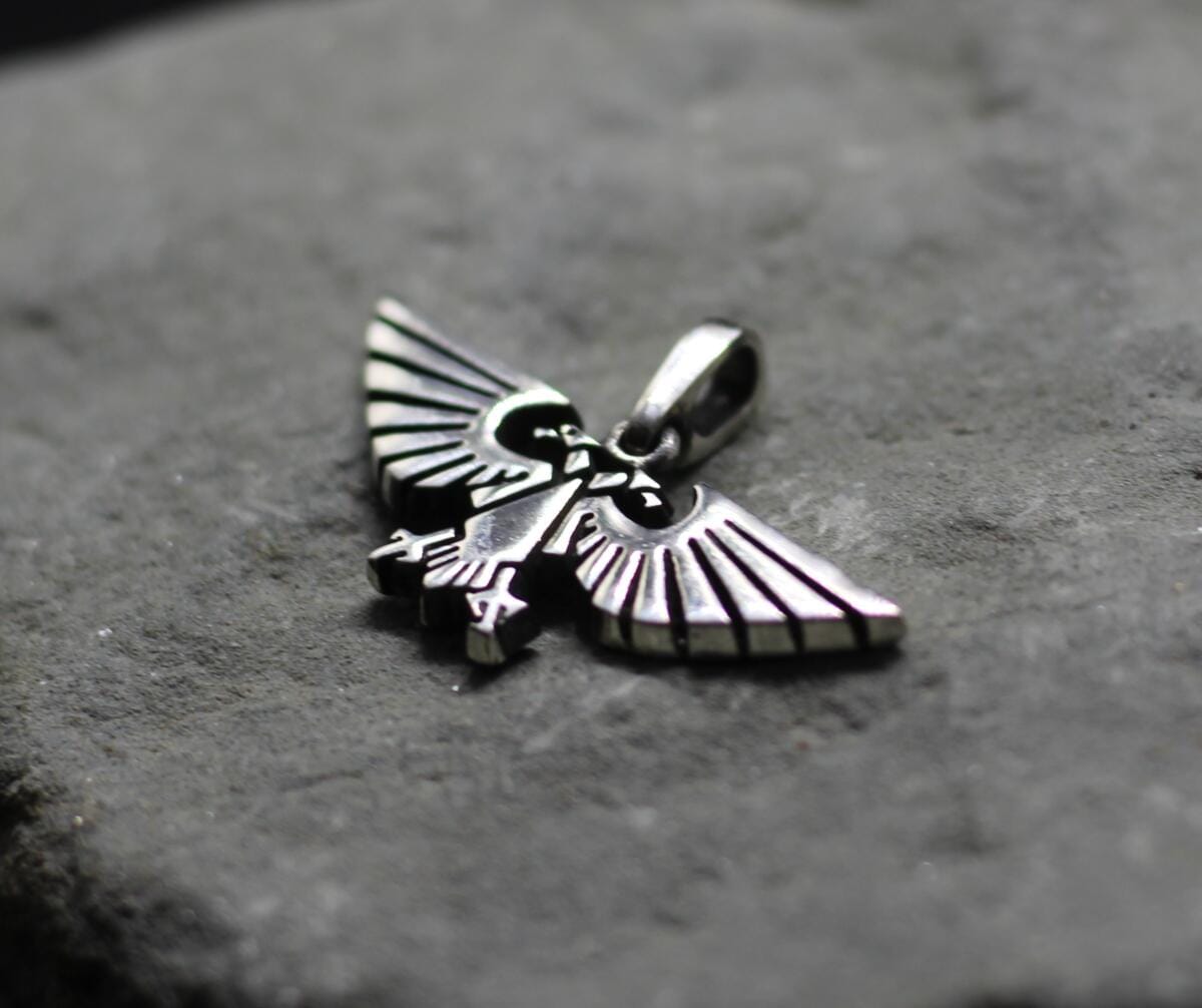 IMG_9393 Imperial Sigil Warhammer Eagle Pendant - Image 1