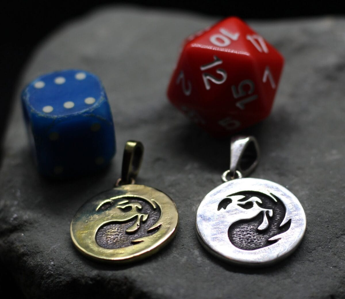 IMG_3783 Inspired Magic the Gathering "Mountain" Pendant - Image 1