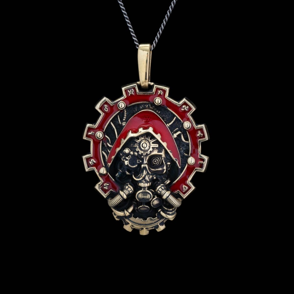 Mechanicus Pendant Adeptus Mechanicus Warhammer enamel Pendant - Image 1