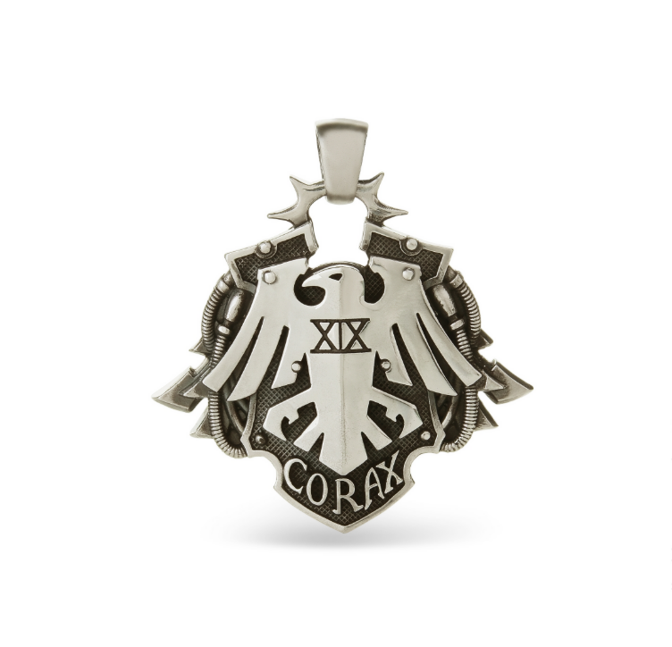 The raven guard space marines pendant (4) The Raven Guard space marines Corvus Corax Warhammer pendant - Image 1
